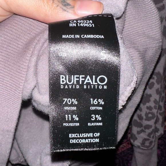 Buffalo David Bitton Animal Print Hoodie - Picture 4 of 4
